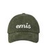 APPLIQUE CORDUROY BALL CAP-KHAKI