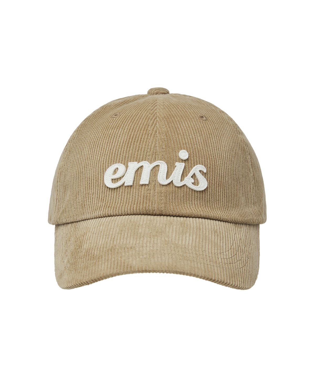 이미스(EMIS) APPLIQUE CORDUROY BALL CAP-BEIGE