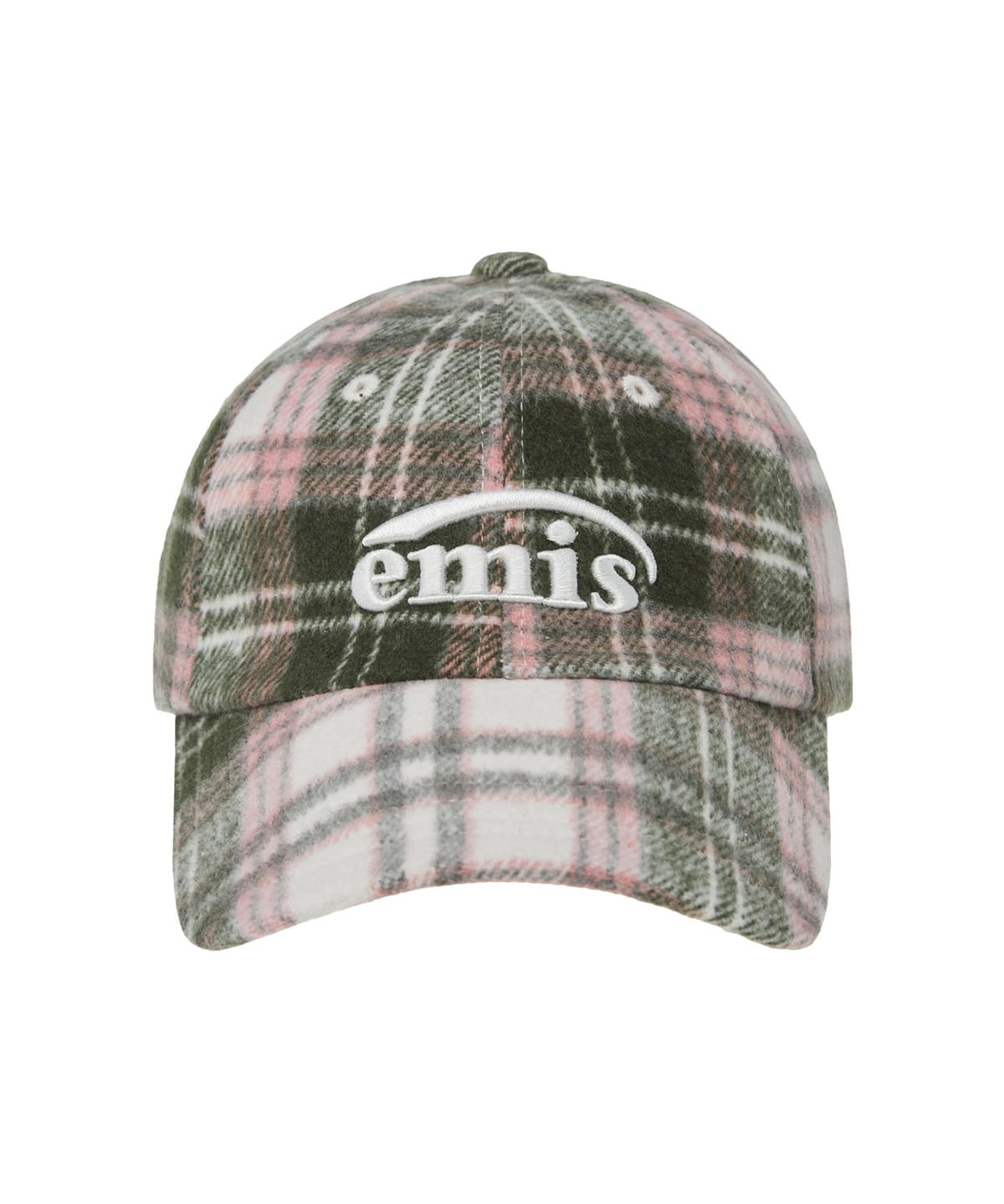 이미스(EMIS) MULTI COLOR CHECK BALL CAP-PINK