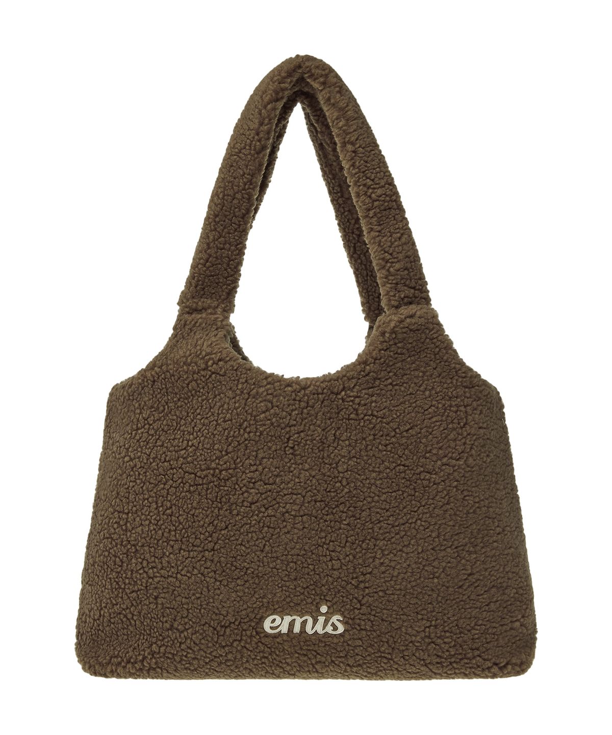 이미스(EMIS) SHEARLING SHOULDER BAG-BROWN