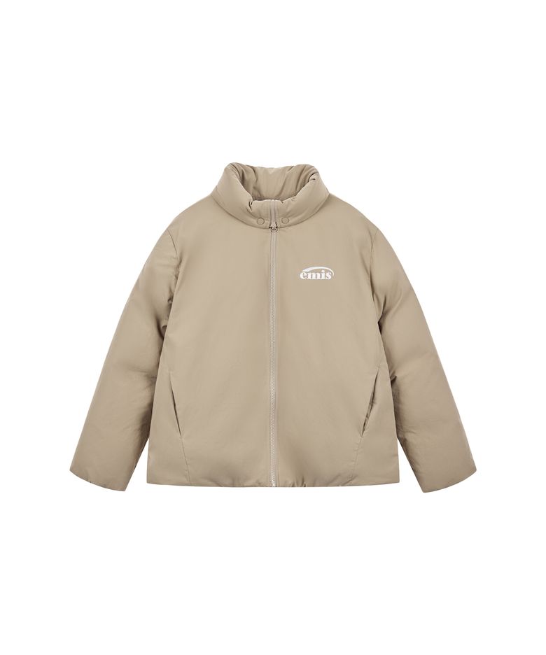 FOLDING NECK DOWN JACKET-BEIGE