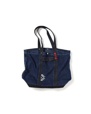 Vintage denim tote bag / Canvas indigo