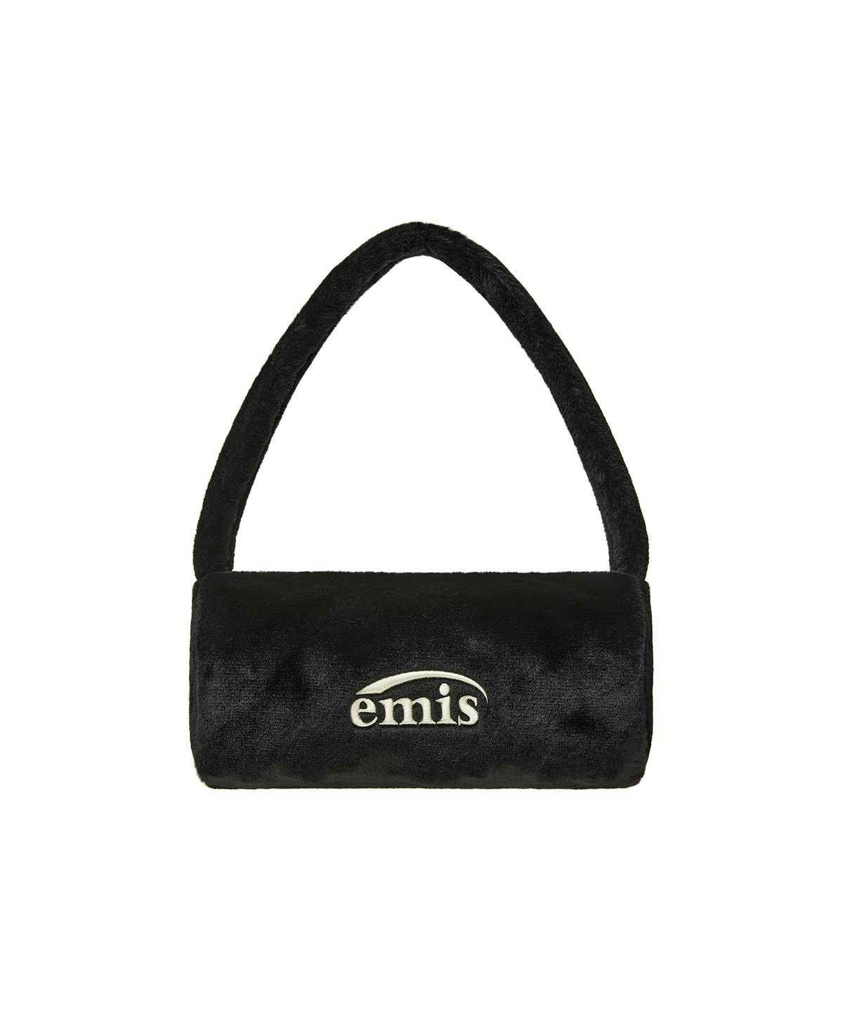 이미스(EMIS) FUR CYLINDER BAG-BLACK