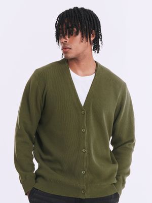 데일리 에센셜 컴포트 니트 가디건[올리브]