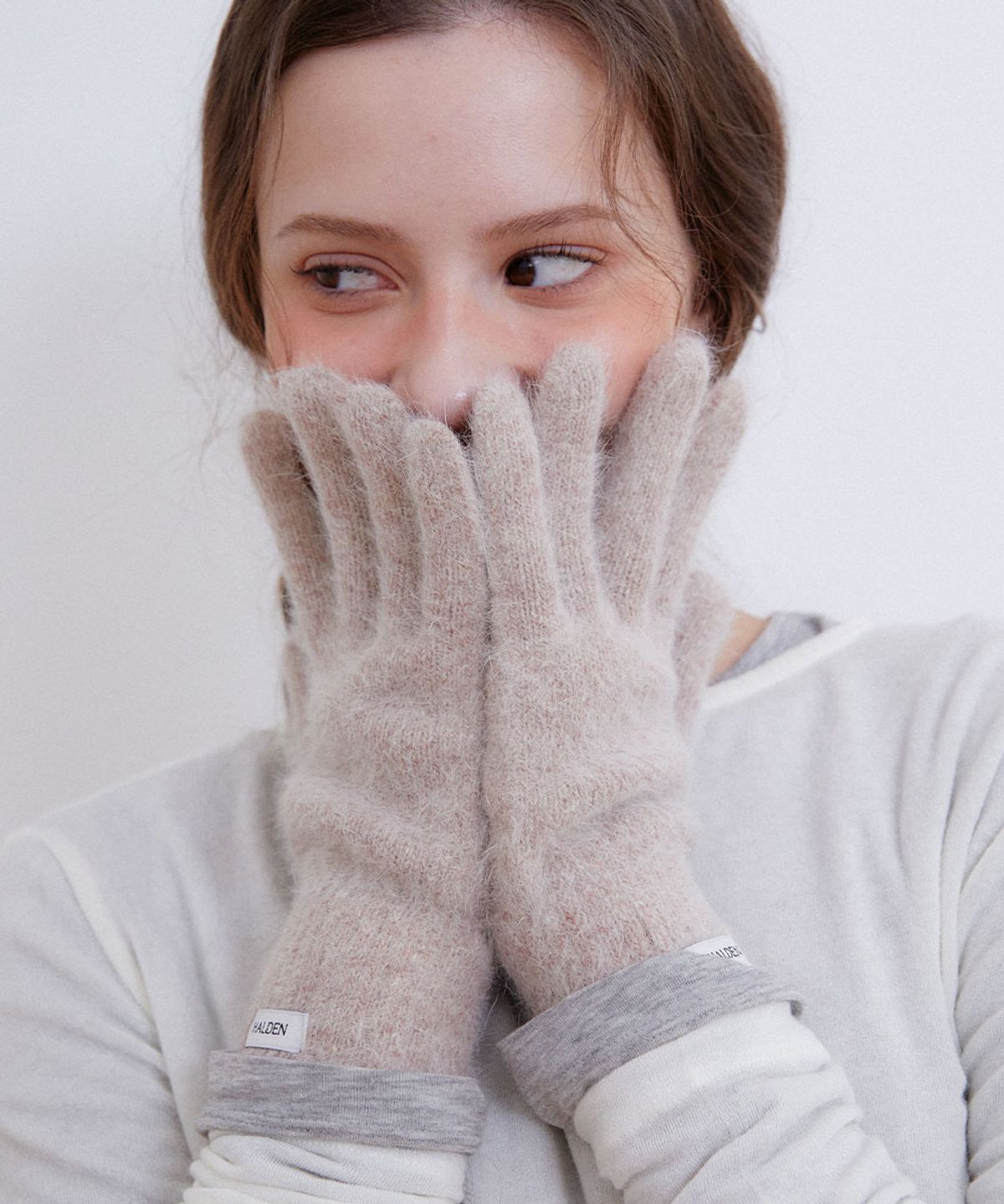 할렌(HALDEN) basic angora gloves (G012_mocha)