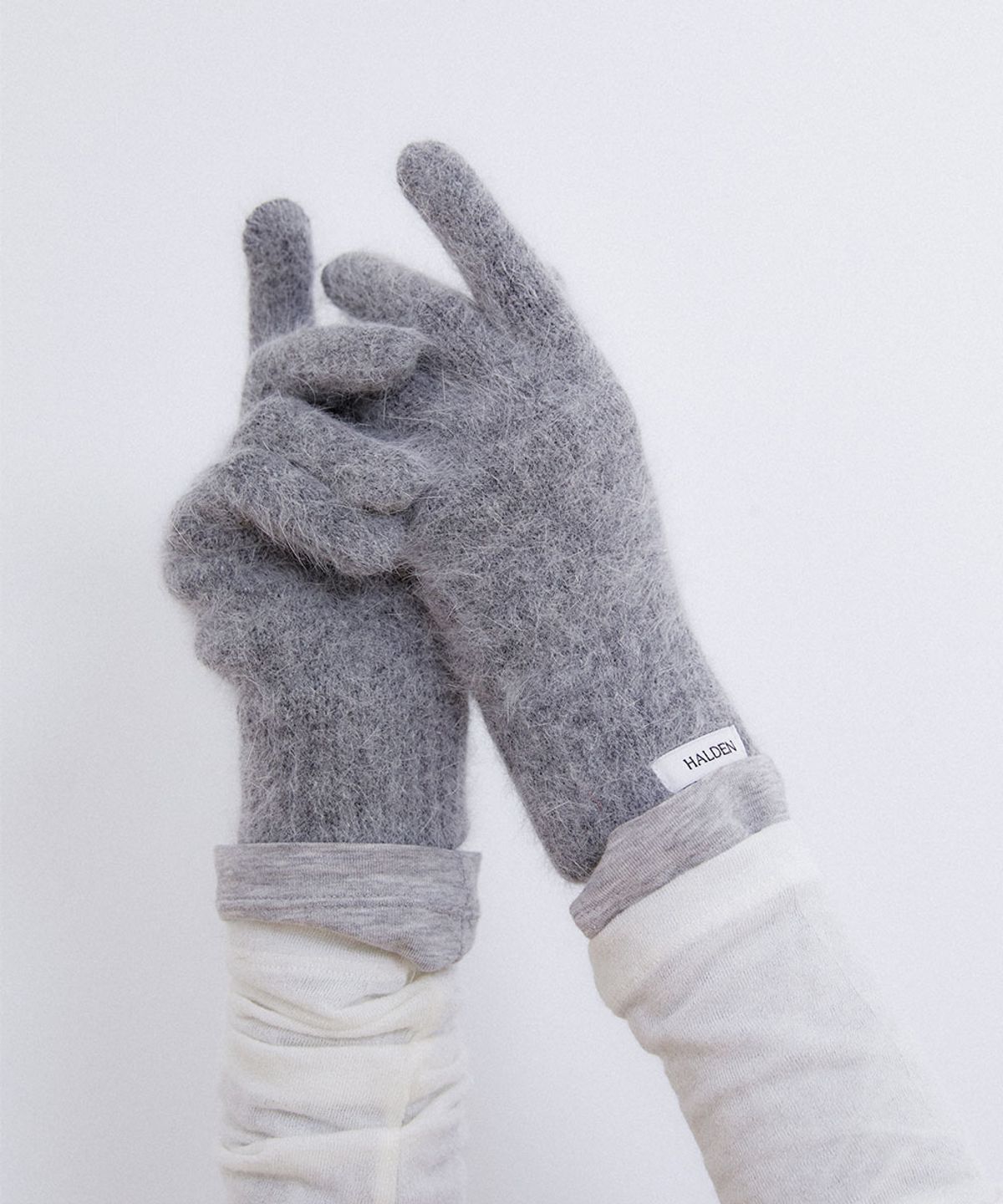 할렌(HALDEN) basic angora gloves (G012_charcoal)