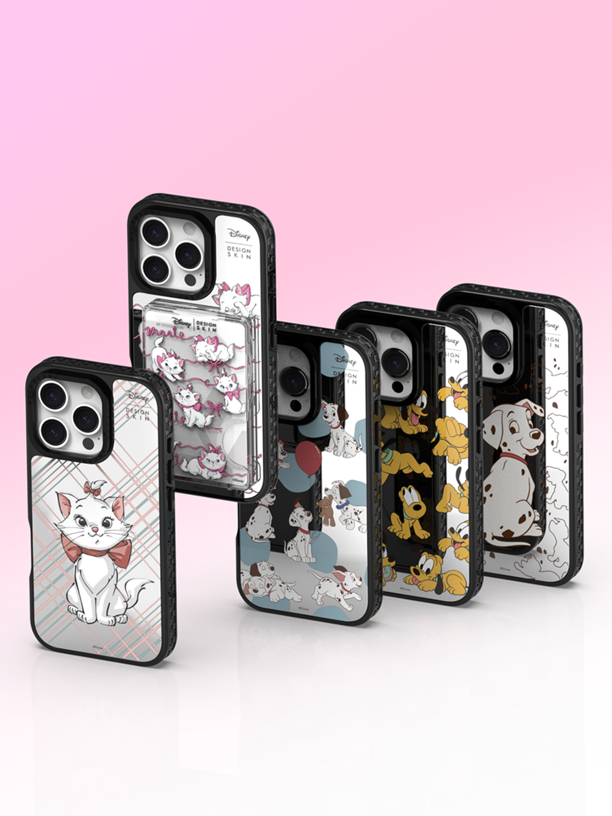 디자인스킨(DESIGNSKIN) [디즈니] 맥세이프 미러 그래픽 케이스-체크패턴 마리