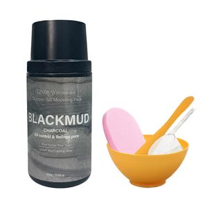 리네추럴 블랙머드(차콜) 모델링팩 300g+팩도구+클렌징해면 증정 홈에스테틱 5종