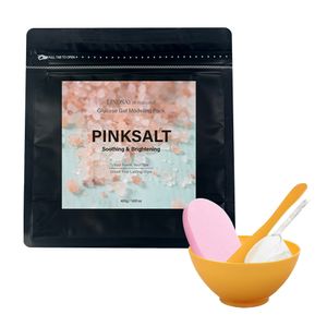 리네추럴 저자극 미네랄 및 아미노산 환한피부 피부진정 핑크솔트 모델링팩 400g+팩도구3종+클렌징해면 증정