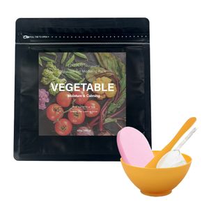 리네추럴 저자극 식물성 영양소 피부진정 수분보습 베지터블 모델링팩 400g+팩도구3종+클렌징해면 증정