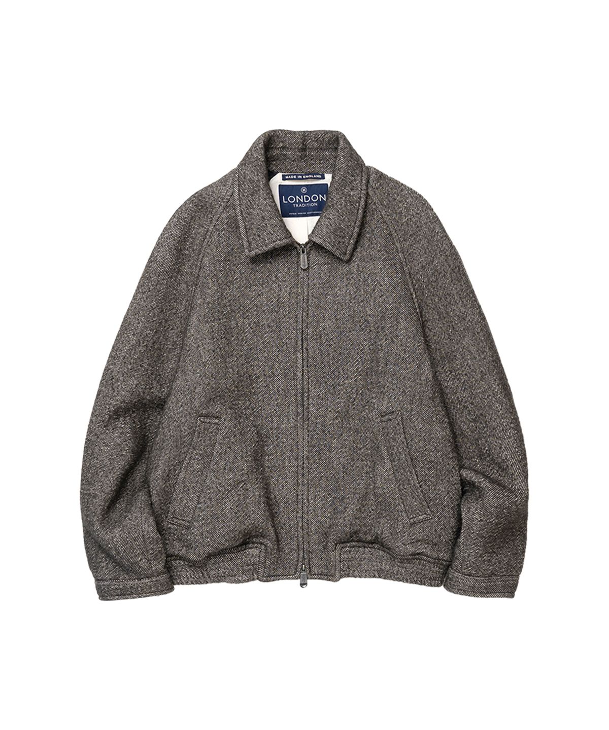 런던트레디션(LONDONTRADITION) Twill Collar Wool Blouson - Brown 2373