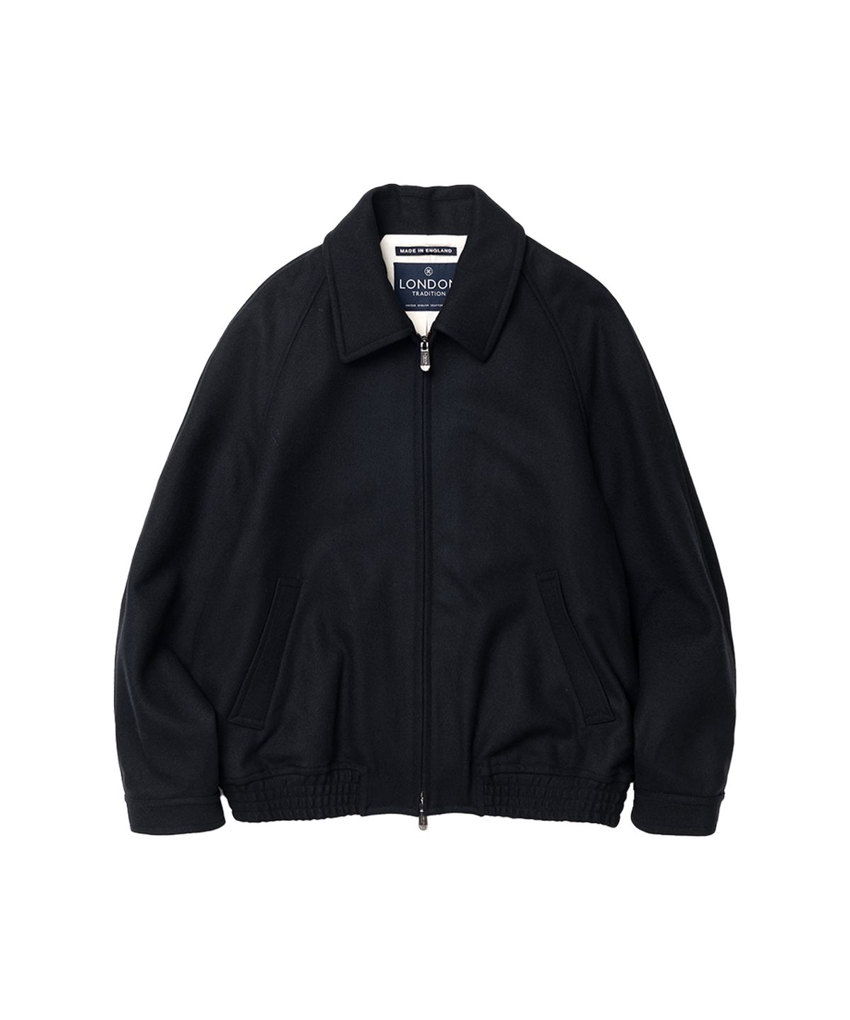 런던트레디션(LONDONTRADITION) Collar Wool Blouson Ver 2 - No.3 Navy
