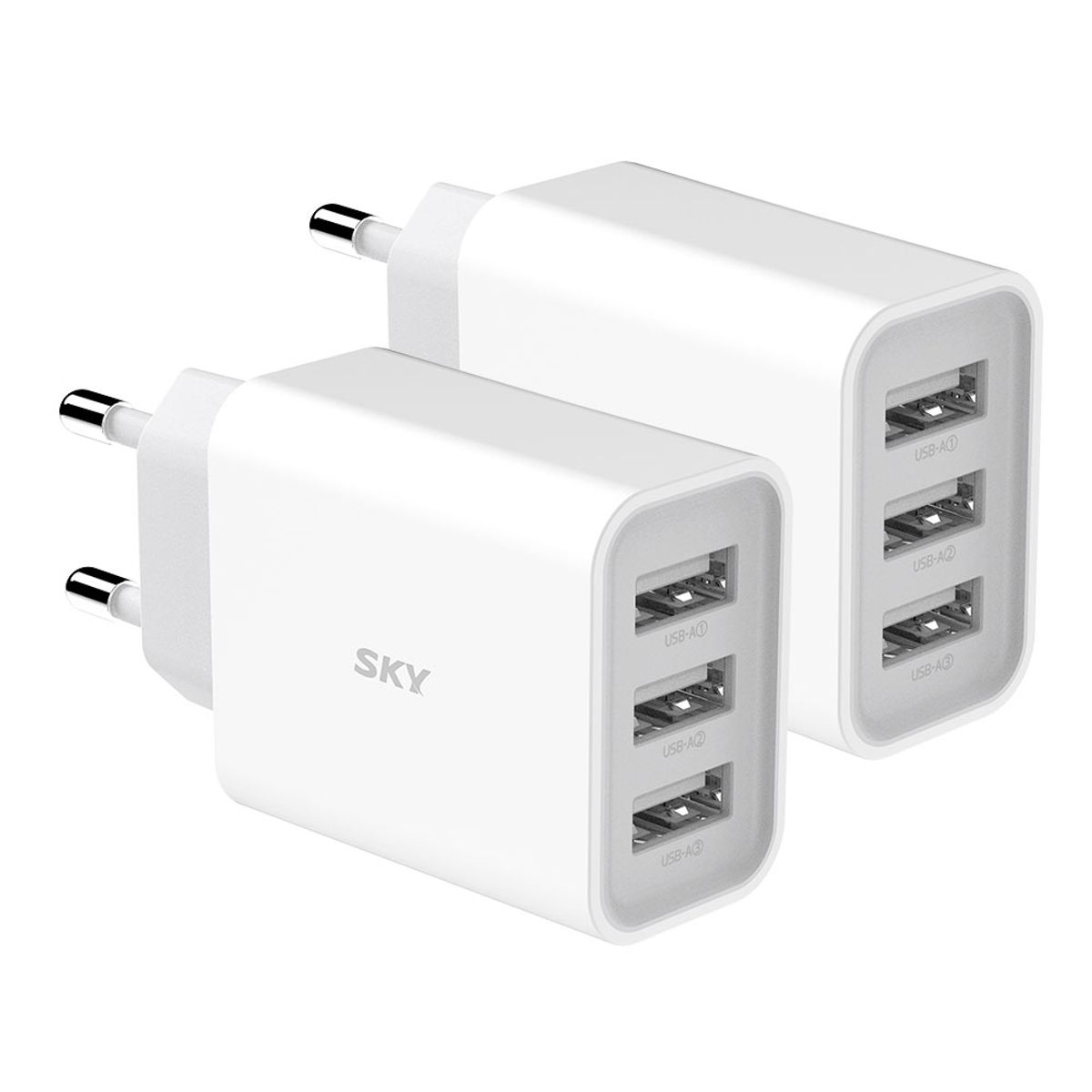 스카이(SKY) [2PACK] 18W USB 3포트 멀티충전기 C3