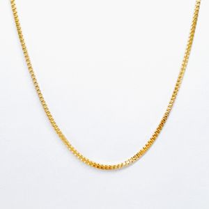 [남여공용]써지컬스틸 골드박스체인 목걸이/ GHMN-475