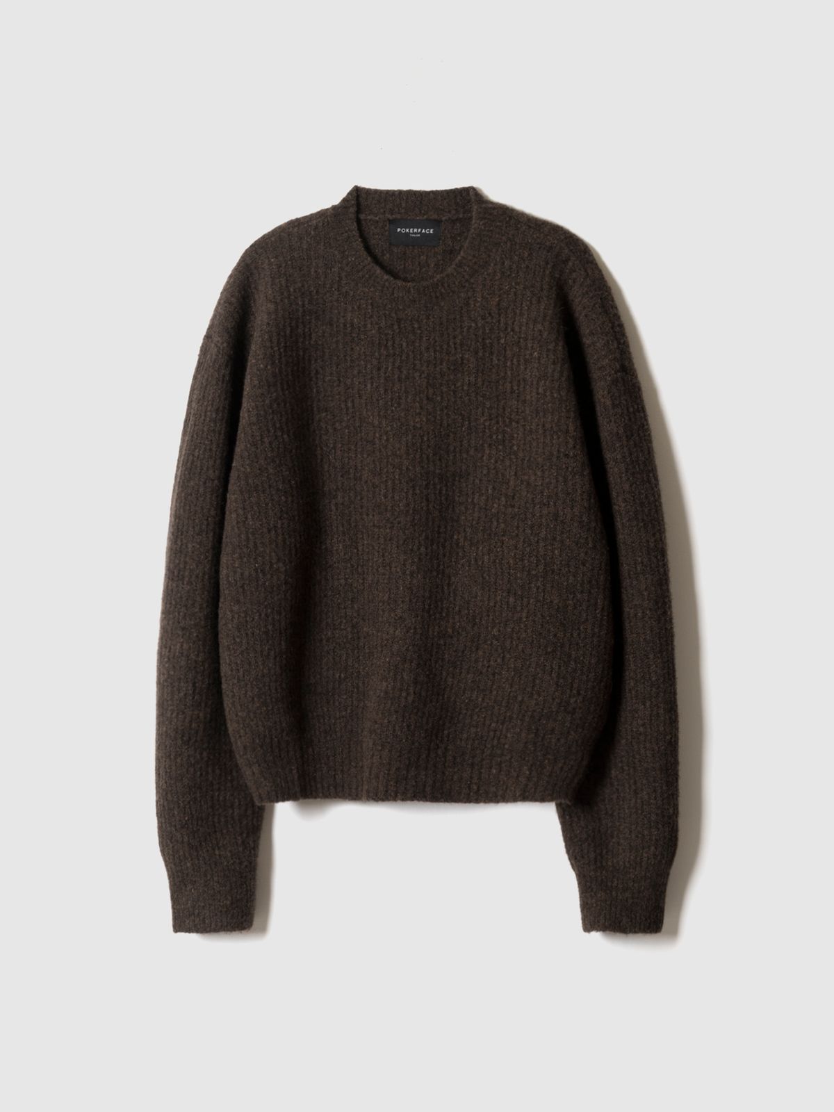포커페이스(POKERFACE) COMFORT ROUND NECK KINT DEEP BROWN