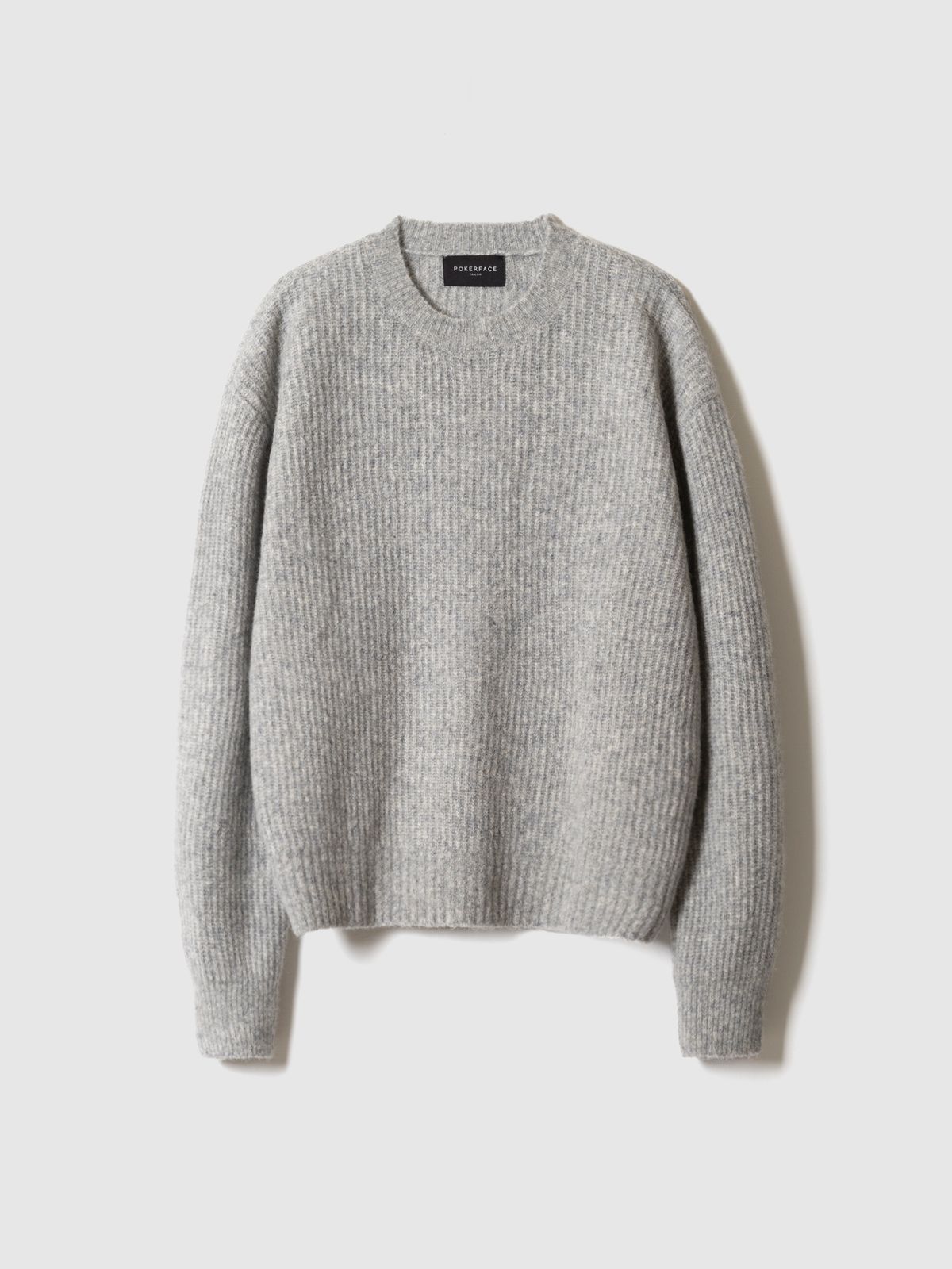 포커페이스(POKERFACE) COMFORT ROUND NECK KINT LIGHT GREY