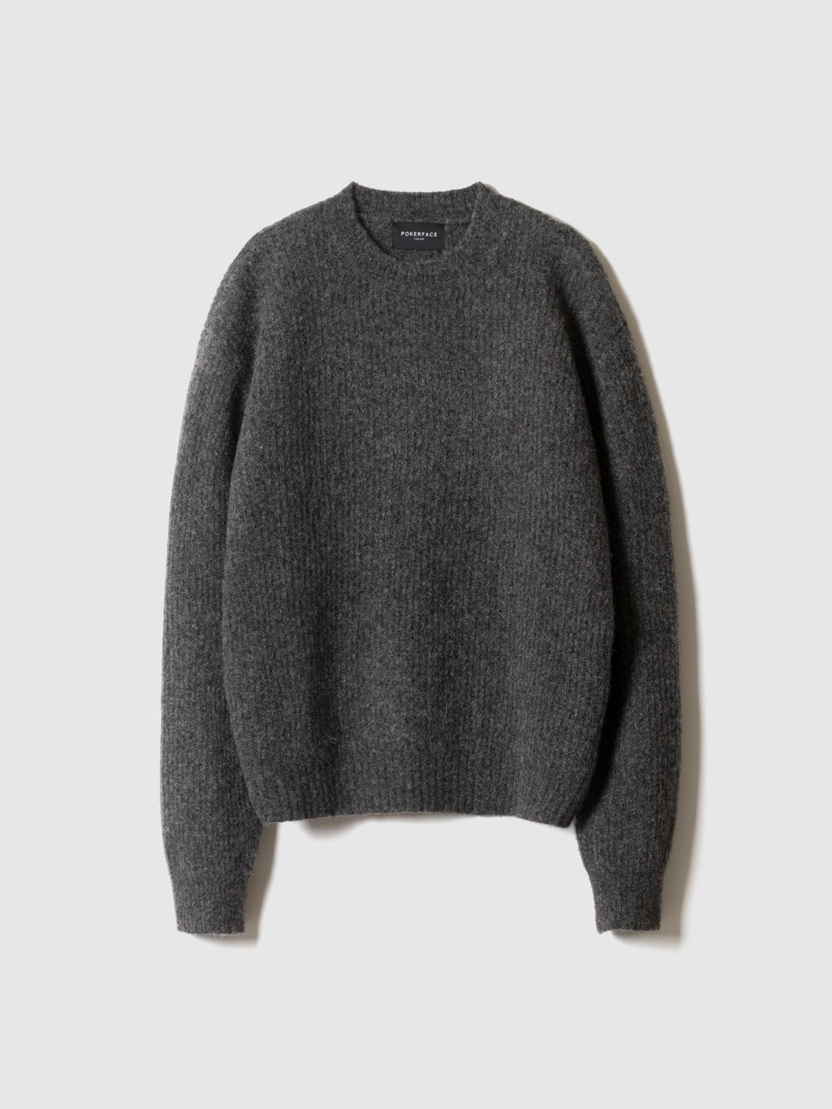 포커페이스(POKERFACE) COMFORT ROUND NECK KINT CHARCOAL