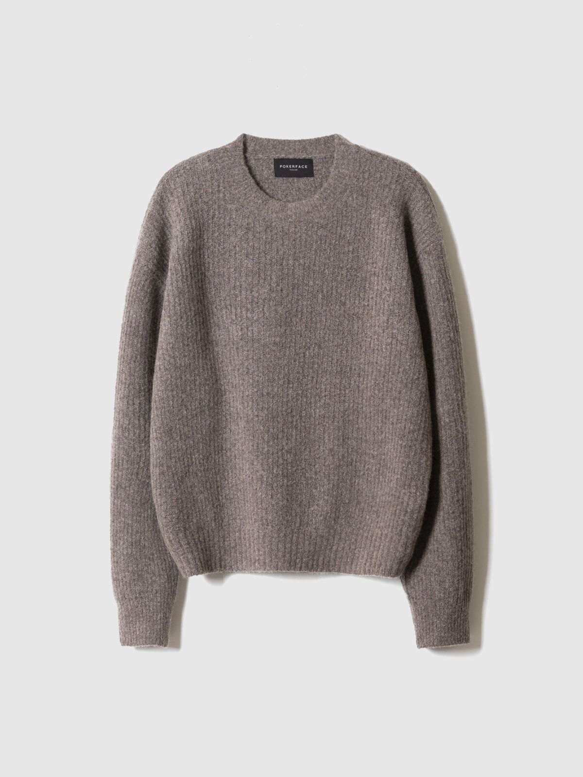 포커페이스(POKERFACE) COMFORT ROUND NECK KINT OATMEAL