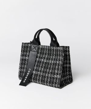 리코 미니 트위드 토트 크로스백