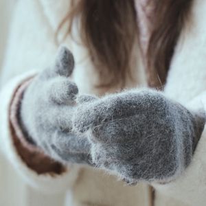 Sorbet angora gloves_7color