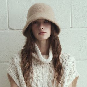 Camel wool bucket hat_4color