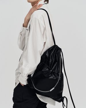 하와x모노플럭스 하이글로시 체인 짐색 블랙