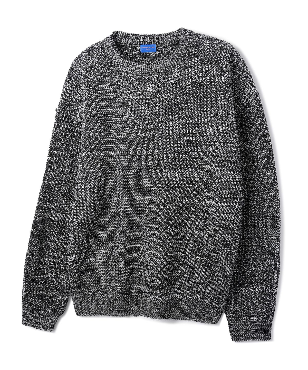 앨빈클로(ALVINCLO) [DE LUXE] 믹스 라운드 니트 DLX1502 (2 COLOR)