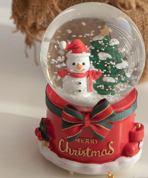 크리스마스 LED 워터볼 오르골 뮤직박스 2type