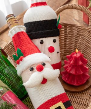 크리스마스 파티 와인 커버 2type