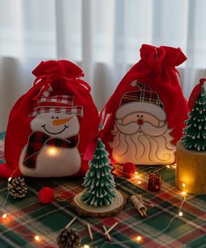 크리스마스 선물 주머니 오너먼트 3type