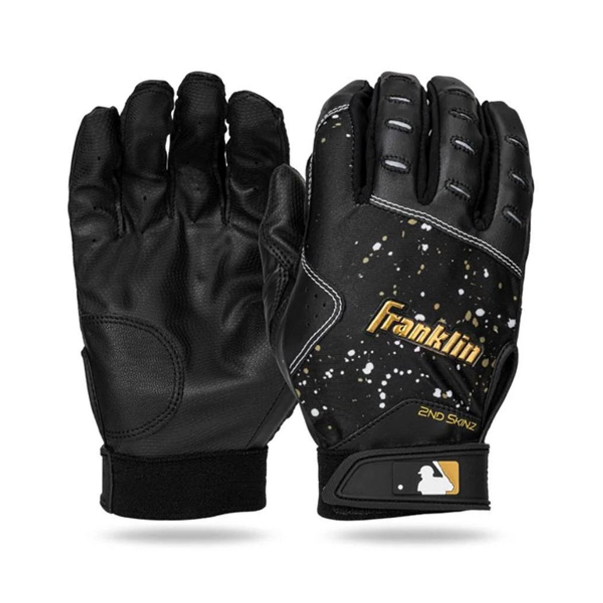 프랭클린(FRANKLIN) NEW 2ND SKINZ DRIP 블랙/골드 배팅장갑 (21740)