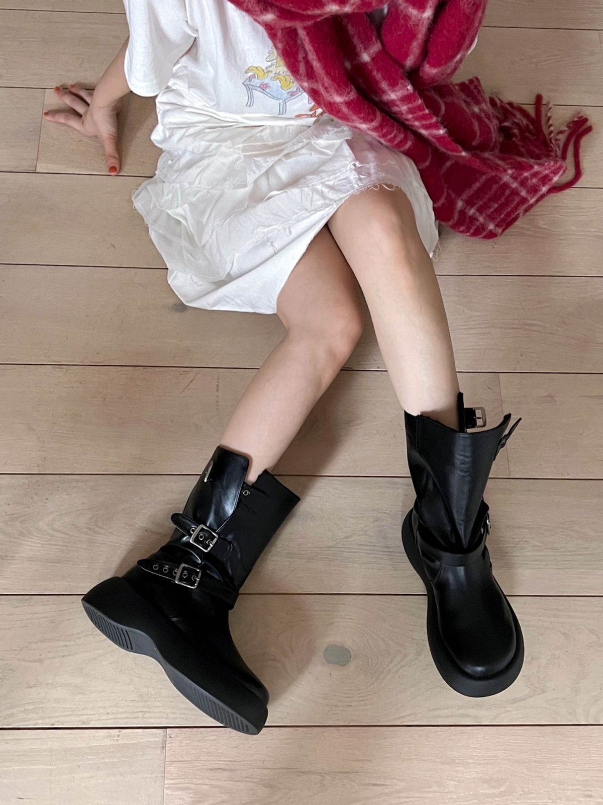 바이아덜스(BYOTHERS) classy platform boots