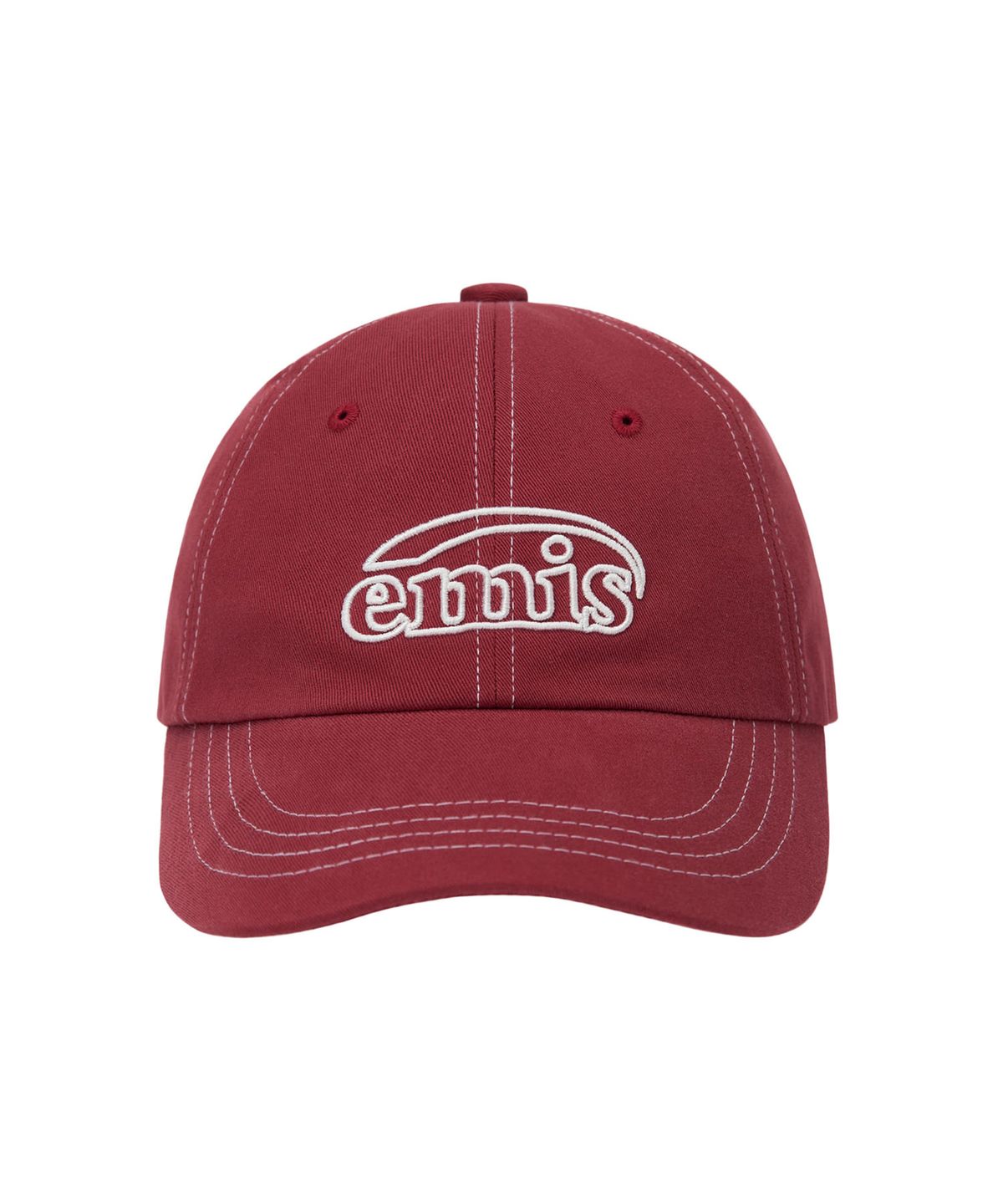 이미스(EMIS) WHITE STITCH BALL CAP-RED