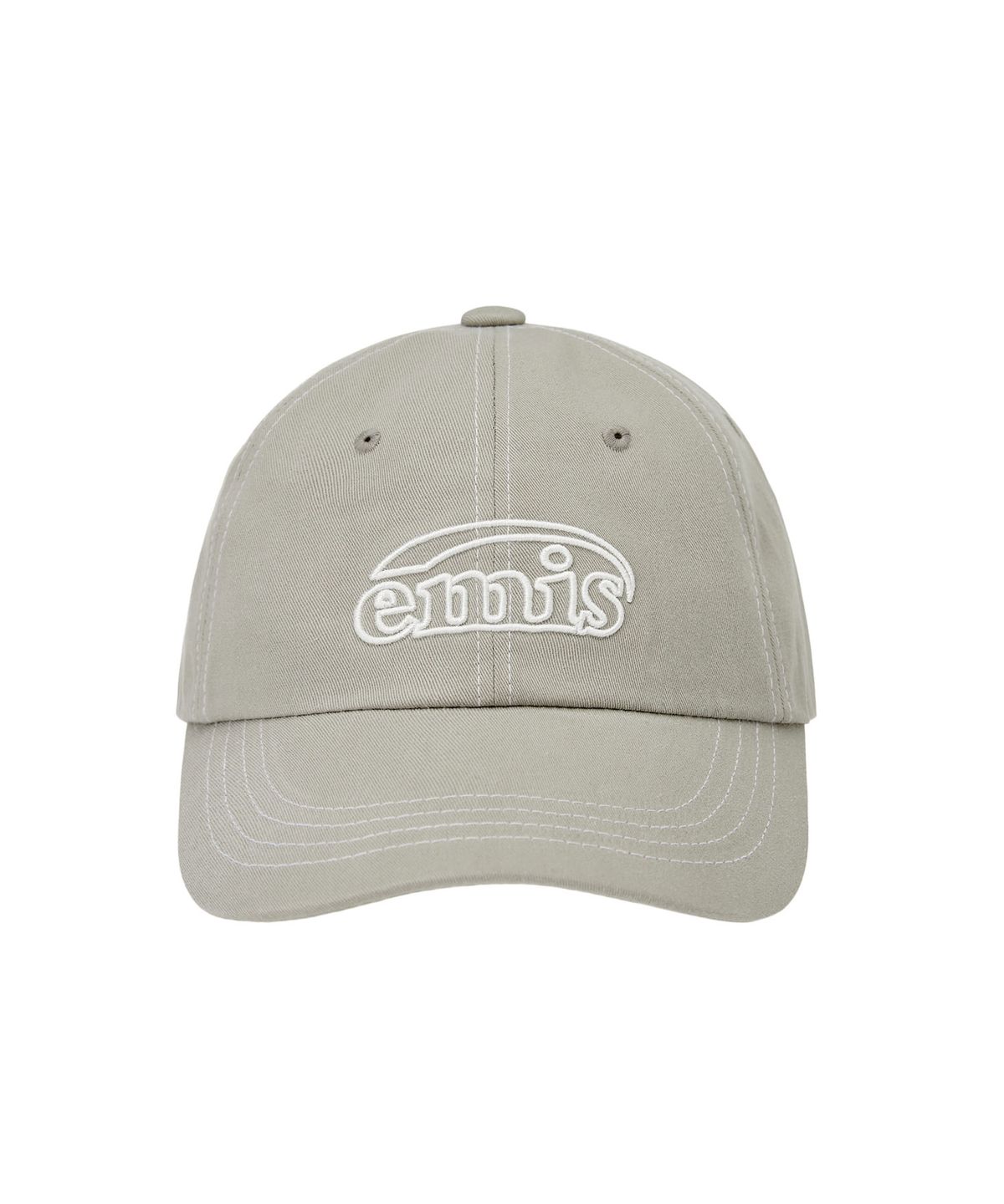 이미스(EMIS) WHITE STITCH BALL CAP-GRAY