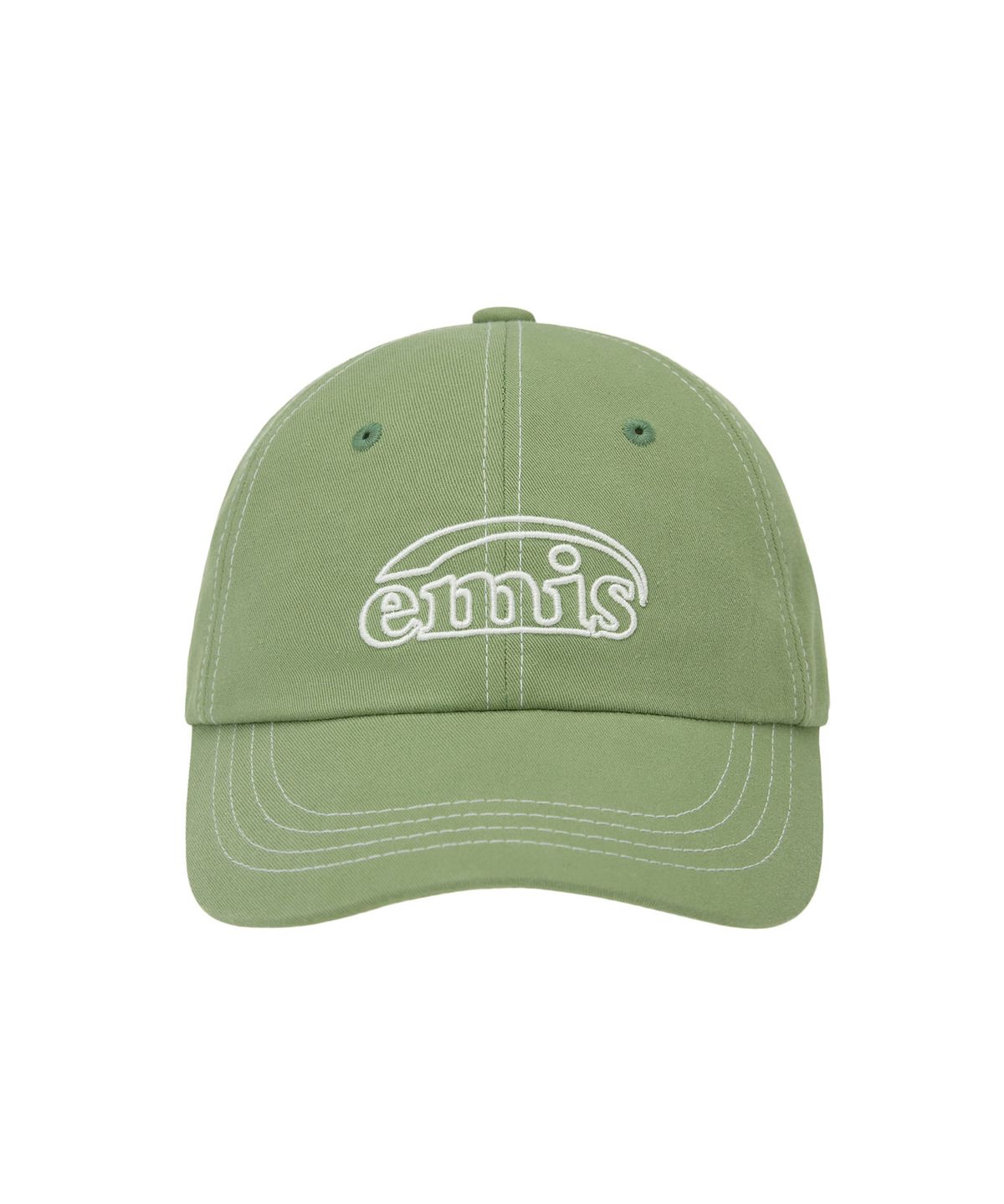 이미스(EMIS) WHITE STITCH BALL CAP-OLIVE