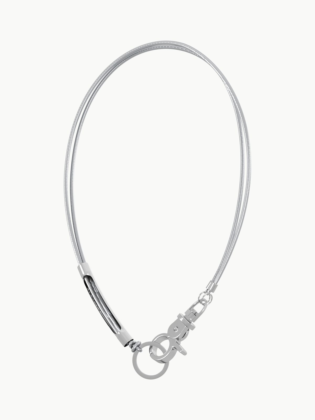 세이지가(SAGEGA) 3way Sporty Necklace (Glossy Silver)