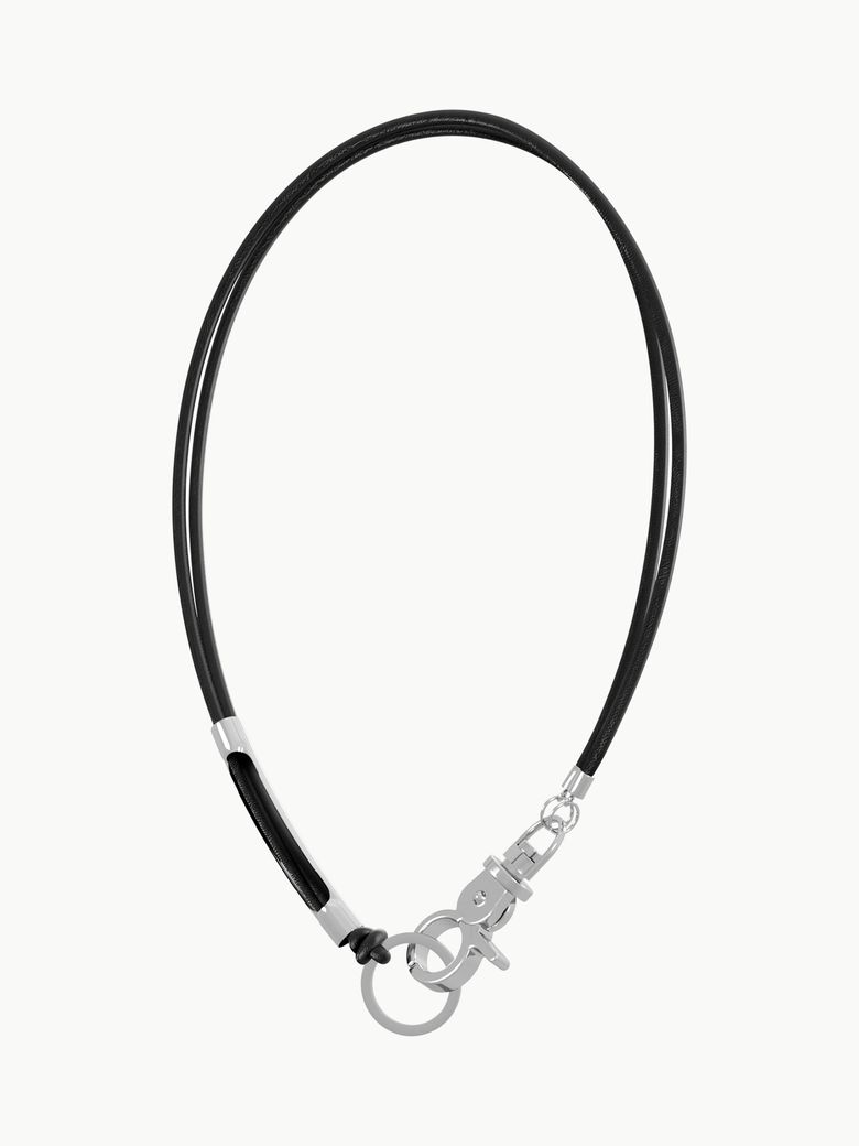 3way Leather Necklace (Black)