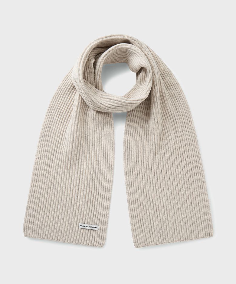 RIBBED KNIT MUFFLER [LIGHT OATMEAL]
