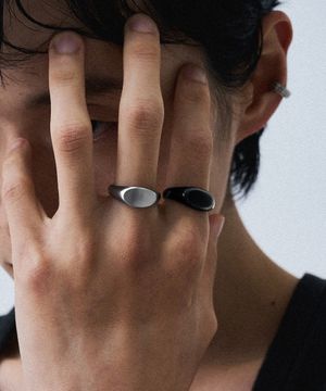 RSM023 Oval Rounding Signet Ring