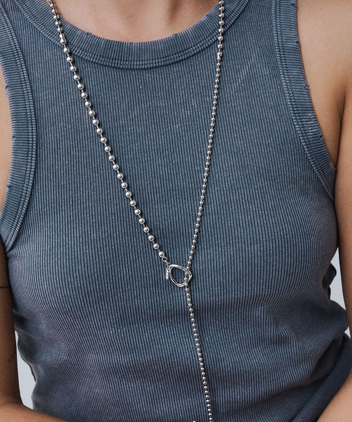 스칼렛또(SCALETTO) RS006 Long Multi Ball Chain Necklace