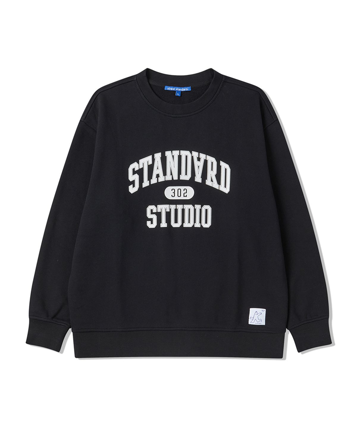 스트리트 스탠다드(STREET STANDARD) 스탠다드 코어 맨투맨 블랙
