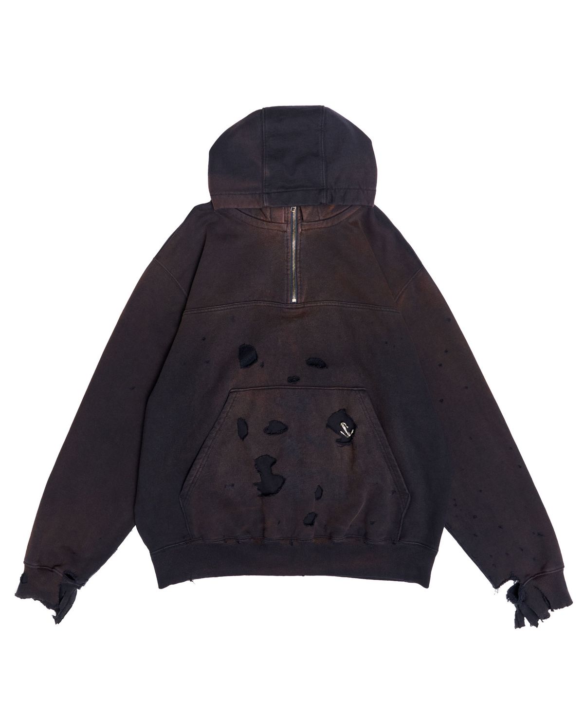 스키즘 인듀싱(SCHISM INDUCING) BORO HOODIE NAVY