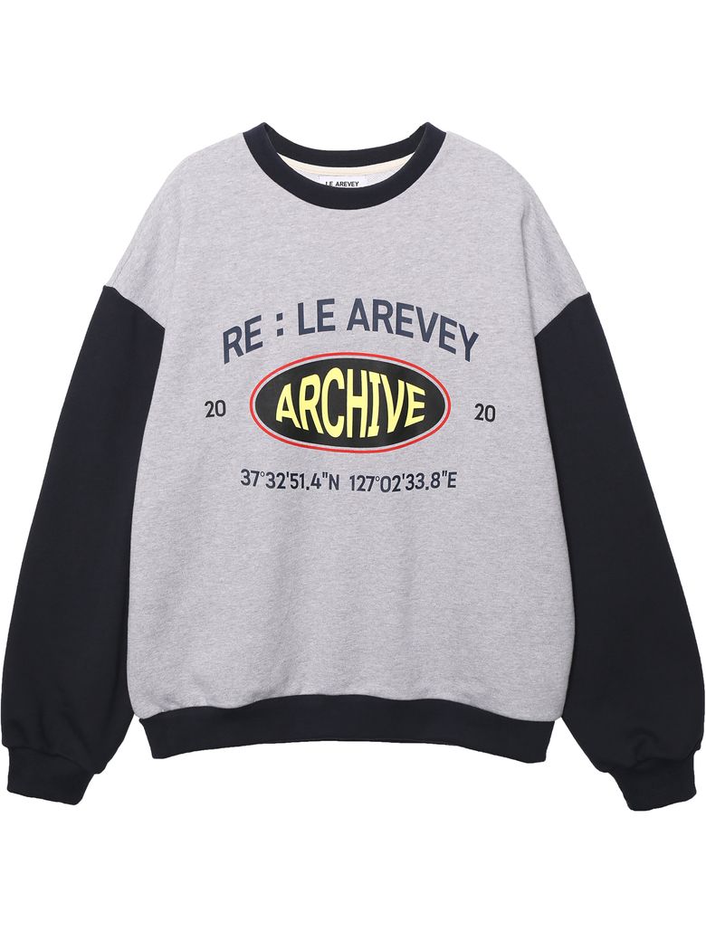 ARCHIVE SWEATSHIRT [GRAY/NAVY]