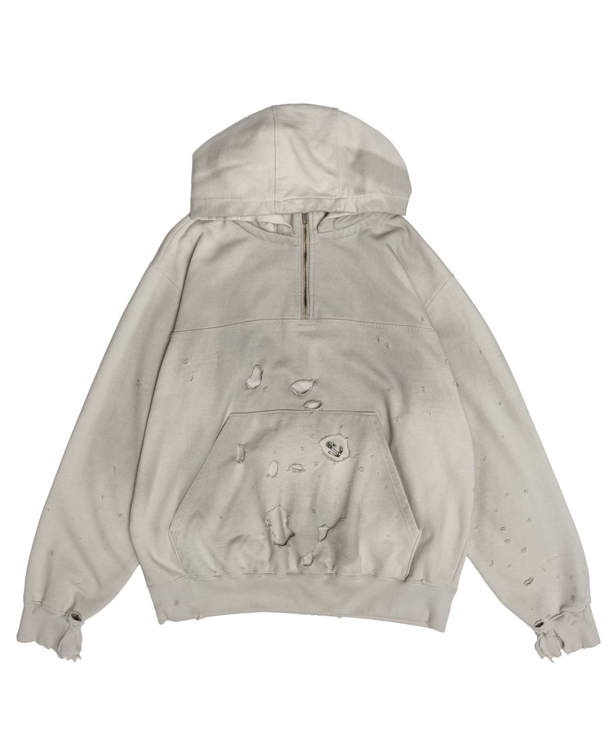 스키즘 인듀싱(SCHISM INDUCING) BORO HOODIE GREY