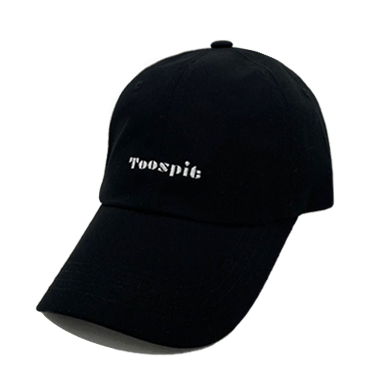 투에스핏(TOOSPIT) 레터링  자수 볼캡 (블랙)