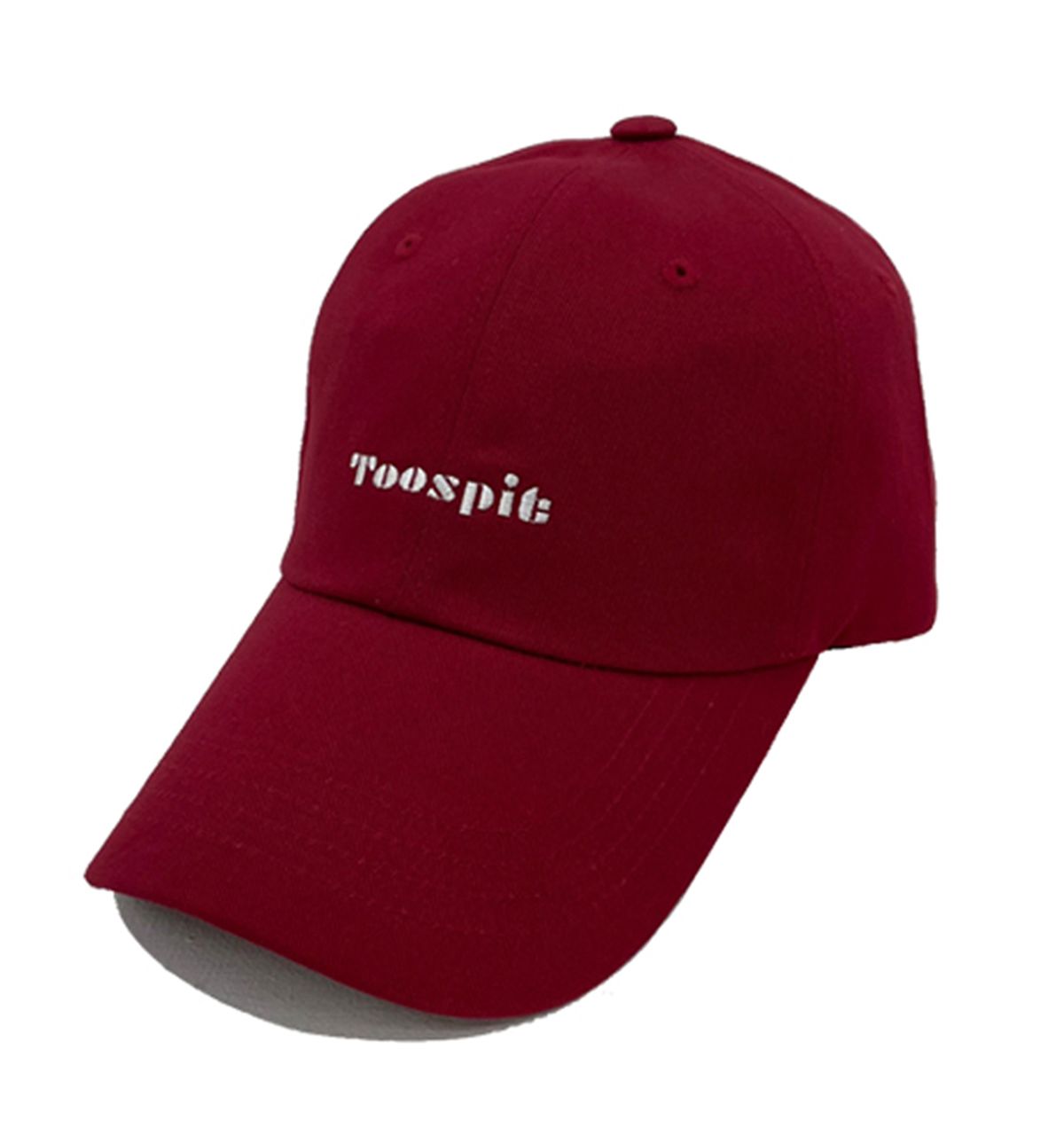 투에스핏(TOOSPIT) 레터링  자수 볼캡 (버건디)