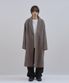 드롭 숄더 롱 울 코트_카키 그레이