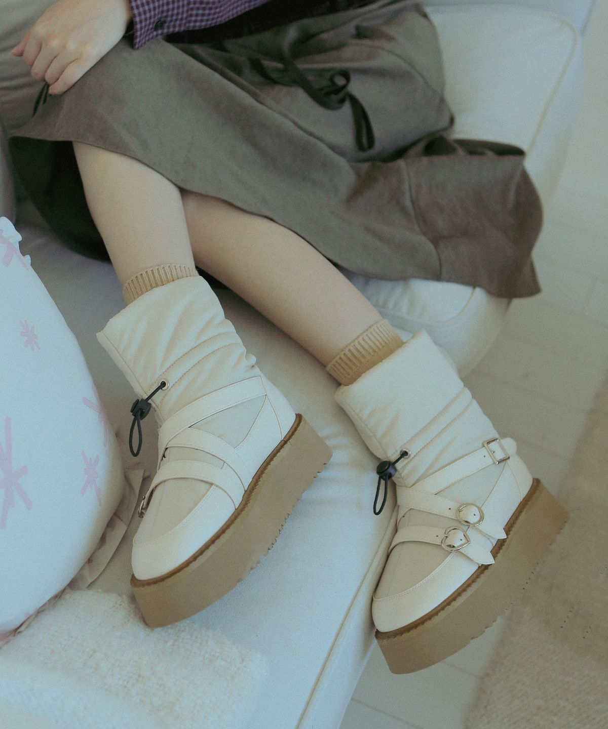 프리플라(FRI FLA) ljh5010 Platform padding ankle boots _ 2colors
