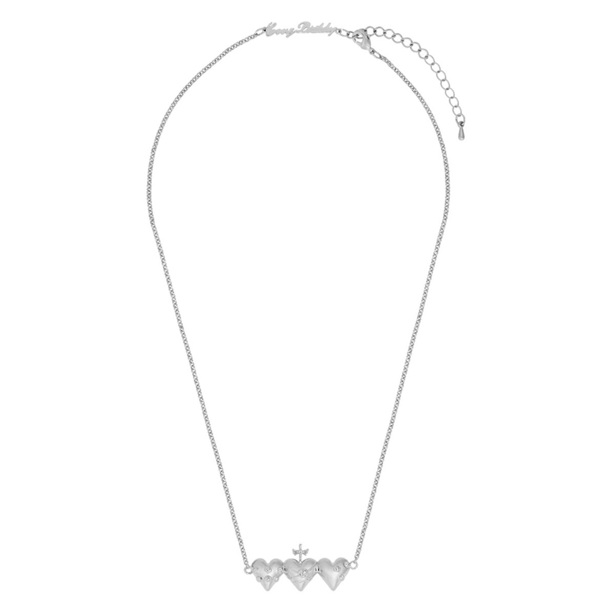 에브리벌스데이(EVERYBIRTHDAY) Heart rose sword silver necklace