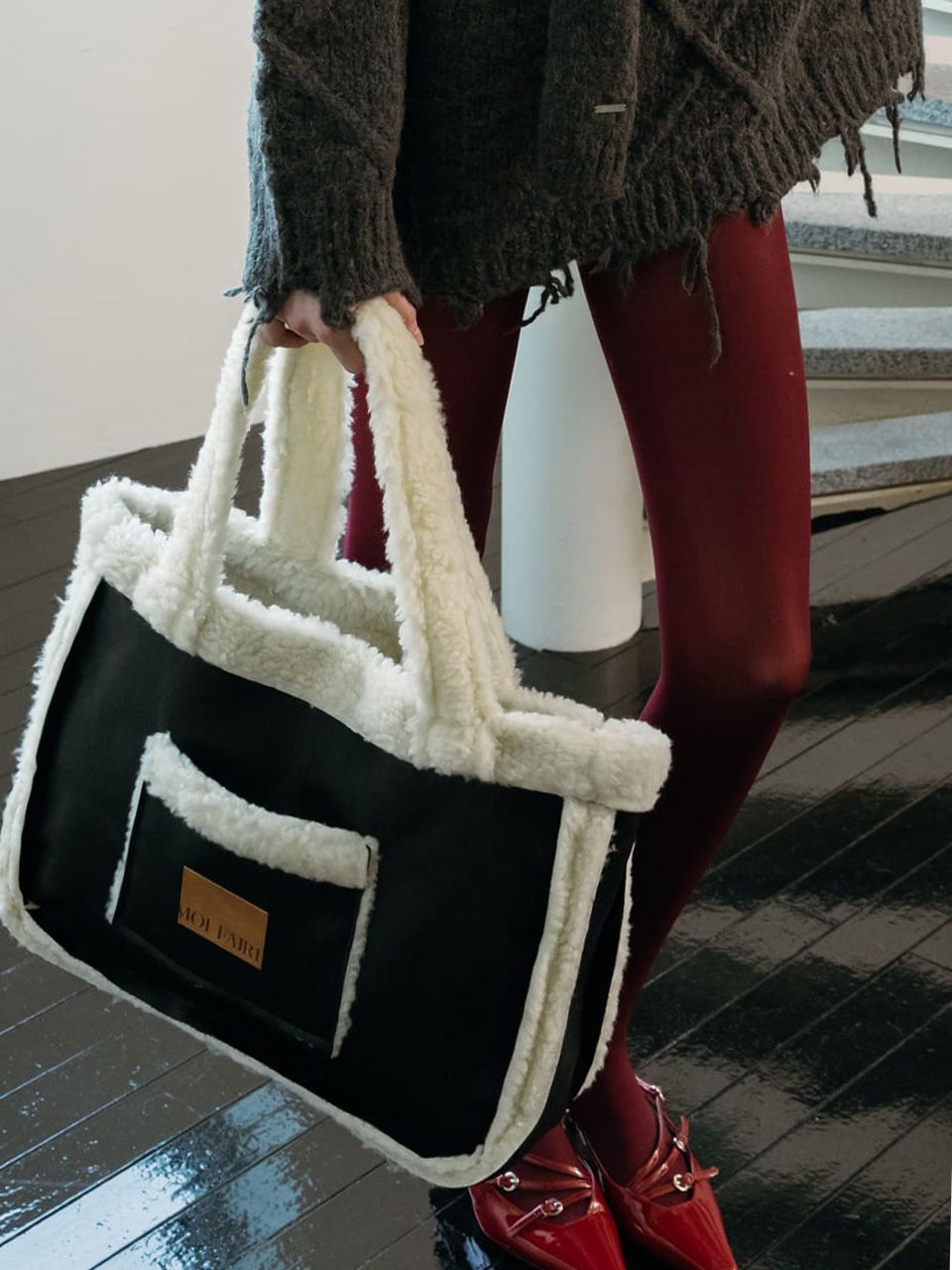 ショルダーバッグ・ポシェット MOIFAIRE SHEARLING MUSTANG BAG BLACK MUSINSA | MOIFAIRE SHEARLING MUSTANG BAG / BLACK